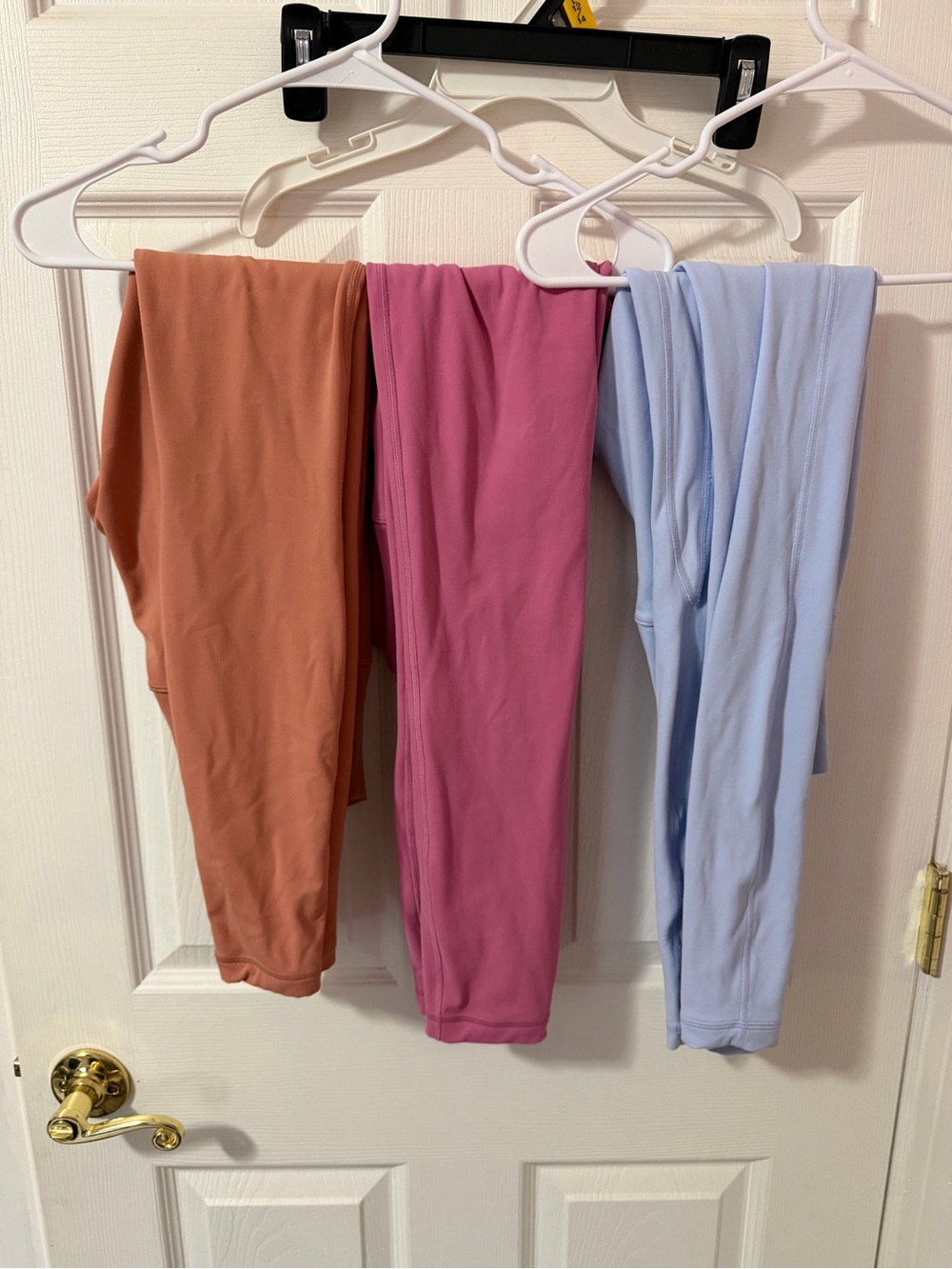lululemon Women's Leggings Bundle - Rust, Pink, Light Blue
